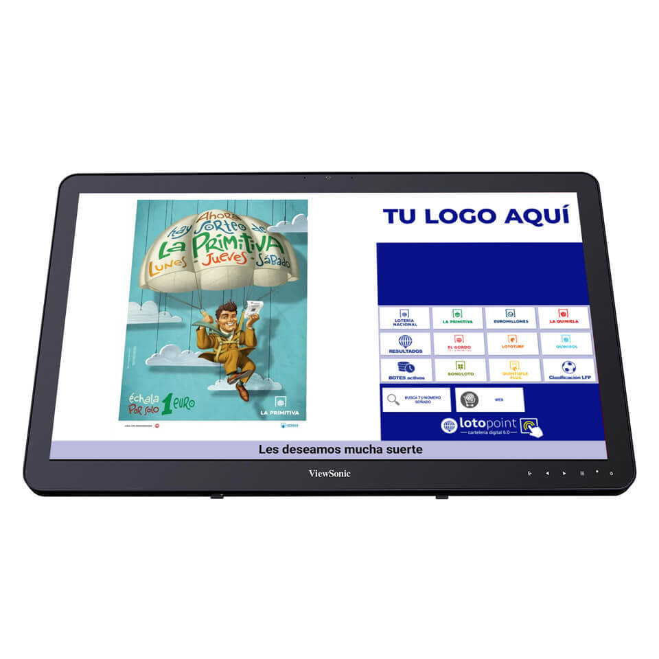 Cartelería digital para Administraciones de Loterías automática